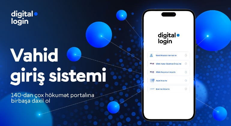 “digital.login” vahid giriş sistemi rəqəmsal xidmətləri vətəndaşlar üçün əlçatan edir. 